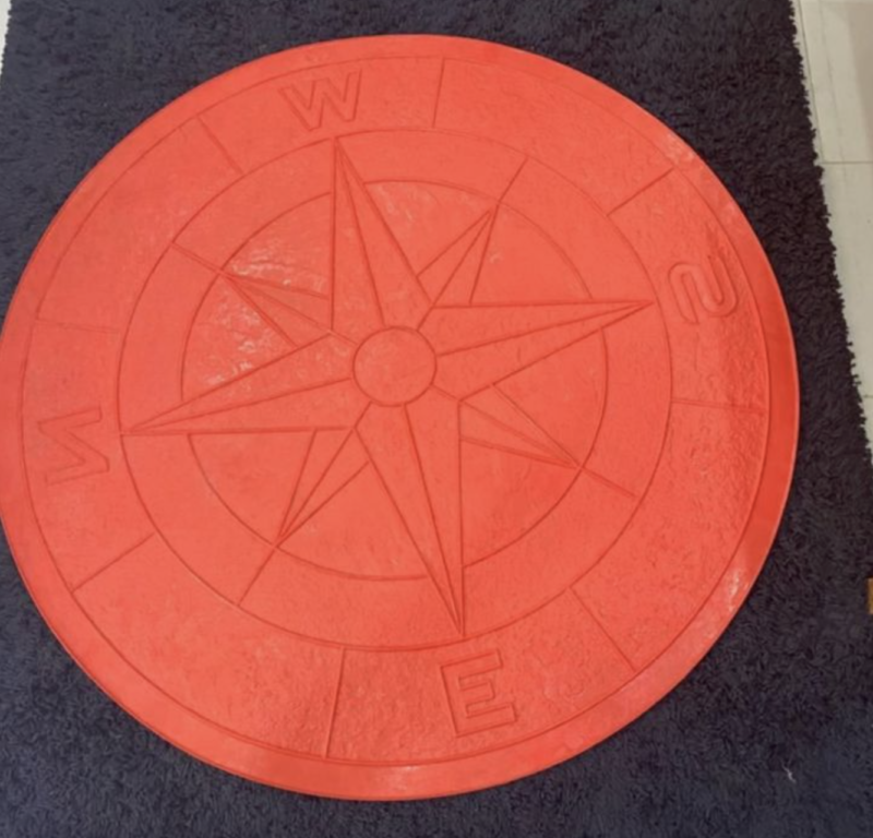 Stamp Mat compass design