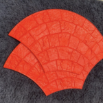 Stamp mat European Fan design