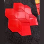 Stamp Mat stain cube design
